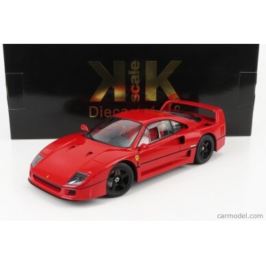 PRE-ORD3R KK Scale Modeliukas 1/18 1990 Ferrari F40 Lightweight, red