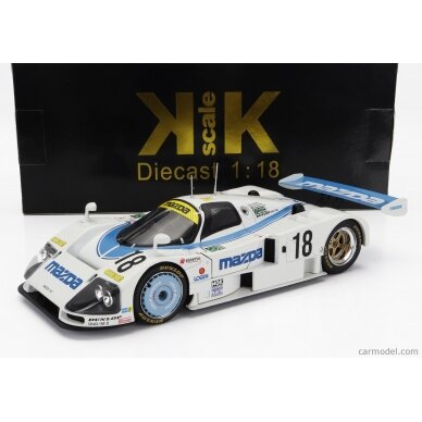 PRE-ORD3R KK Scale Modeliukas 1/18 1991 Mazda 787B #18 Le Mans, white/blue