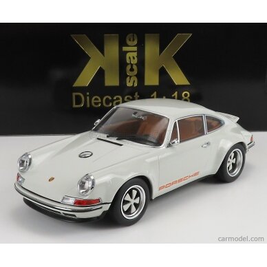 PRE-ORD3R KK Scale Modeliukas 1/18 Singer Porsche 911 coupe, light grey