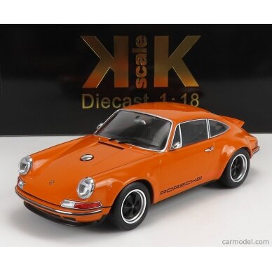 PRE-ORD3R KK Scale Modeliukas 1/18 Singer Porsche 911 coupe, orange