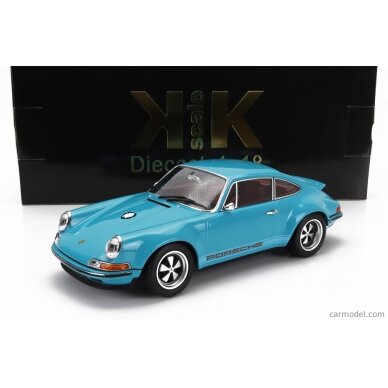 PRE-ORD3R KK Scale Modeliukas 1/18 Singer Porsche 911 coupe, turquoise blue