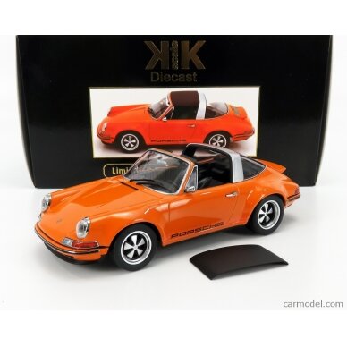 PRE-ORD3R KK Scale Modeliukas 1/18 Singer Porsche 911 targa, orange