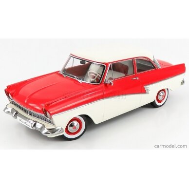 PRE-ORD3R KK Scale Modeliukas 1957 Ford Taunus 17M P2, red/white