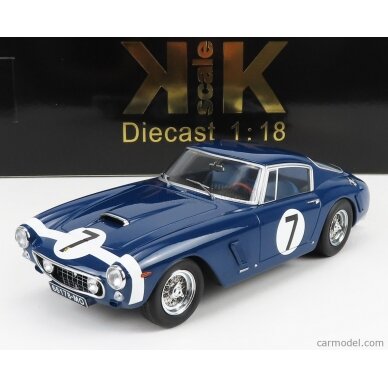 PRE-ORD3R KK Scale 1961 Ferrari 250 GT SWB #7 Goodwood, blue