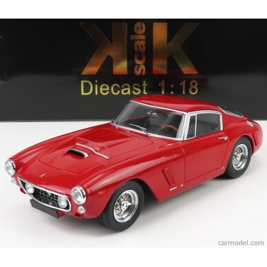 PRE-ORD3R KK Scale Modeliukas 1961 Ferrari 250 GT SWB Competizione, plain body red