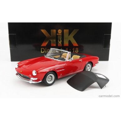 PRE-ORD3R KK Scale 1964 Ferrari 275 GTS Pininfarina Spyder *Interieur beige*, red