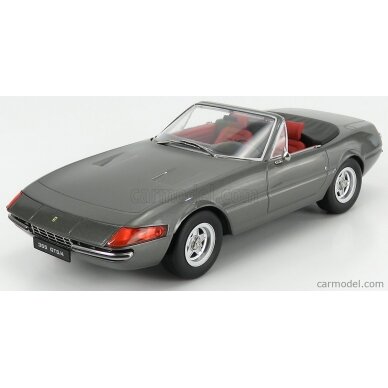 PRE-ORD3R KK Scale Modeliukas 1971 Ferrari 365 GTB Daytona Spyder Series 2, grey