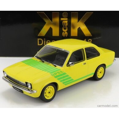 PRE-ORD3R KK Scale Modeliukas 1973 Opel Kadett C Swinger, yellow/green