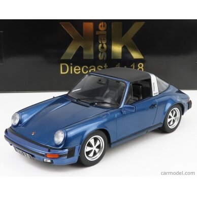 PRE-ORD3R KK Scale 1977 Porsche 911 Carrera 3.0 Targa with Removable Targa Roof, blue