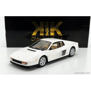 PRE-ORD3R KK Scale Modeliukas 1984 Ferrari Testarossa Monospeccio *US-Version*, white