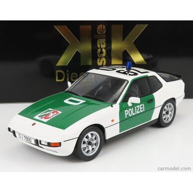 PRE-ORD3R KK Scale 1985 Porsche 924 Autobahnpolizei Dusseldorf, green/white