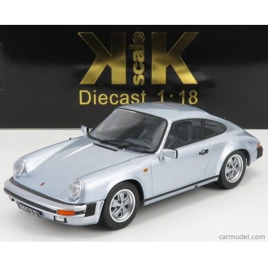 KK Scale Modeliukas 1988 Porsche 911 3.2 Coupe (250.000 Porsche 911), silver grey