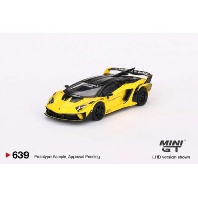 Mini GT Lamborghini LB-Silhouette Works Aventador GT EVO, yellow/black