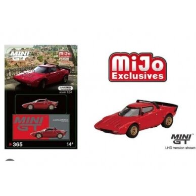 PRE-ORD3R Mini GT Modeliukas Lancia Stratos HF Stradale, red