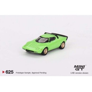 Mini GT Lancia Stratos HF Stradale, verde chiaro