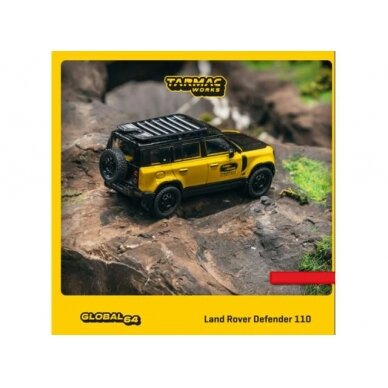 Tarmac Works Modeliukas Land Rover Defender 110 *Trophy Edition*, yellow/black