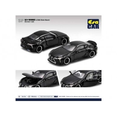 PRE-ORD3R Era Car Modeliukas LB Works LC500, dark black