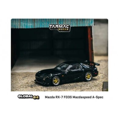 Tarmac Works Modeliukas Mazda RX-7 FD3S Mazdaspeed A Spec, brilliant black