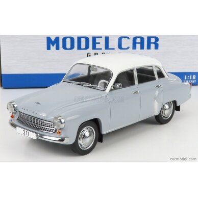 PRE-ORD3R MCG Modeliukas 1/18 1959 Wartburg 311, light blue/white