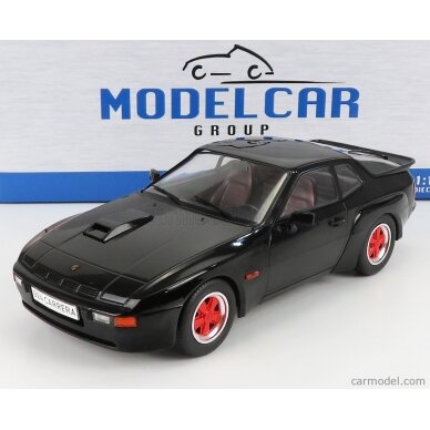 PRE-ORD3R MCG 1/18 1981 Porsche 924 Carrera GT, black with red wheels