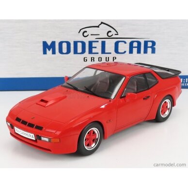 PRE-ORD3R MCG Modeliukas 1/18 1981 Porsche 924 Carrera GT, red with red wheels