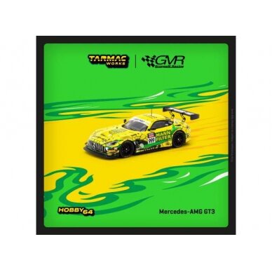 Tarmac Works Modeliukas Mercedes Benz AMG GT3 Bathurst 12H 2023 GruppeM Racing, yellow