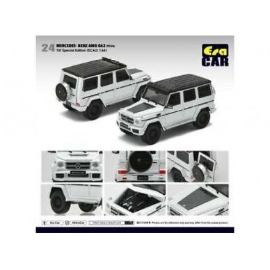 PRE-ORD3R Era Car Modeliukas Mercedes Benz G63 AMG, White