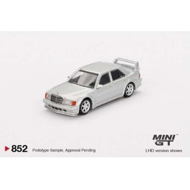 PRE-ORD3R Mini GT Modeliukas 1/64 1989 Mercedes Benz 190E 2.5-16 EVO 2, astral silver