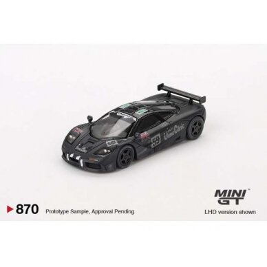 PRE-ORD3R Mini GT Modeliukas 1/64 1995 McLaren F1 GTR, black