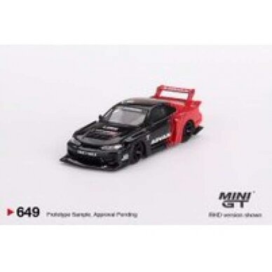 PRE-ORDER Mini GT Modeliukas 1/64 1999 Nissan Silvia (S15) LB- Super Silhouette, red/black