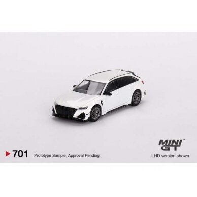 Mini GT 1/64 2020 Audi RS-6 R ABT, glacier white