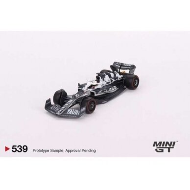 PRE-ORD3R Mini GT 1/64 2022 AlphaTauri AT03 #10 Pierre Gasly Abu Dhabi Grand Prix, white/blue