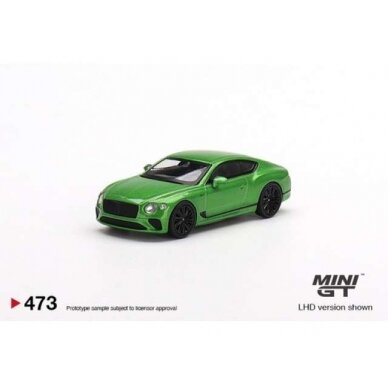 PRE-ORD3R Mini GT 1/64 2022 Bentley Continental GT Speed, apple green