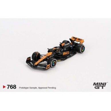 PRE-ORD3R Mini GT 1/64 2023 McLaren MCL60 #81 Oscar Piastri 3rd Place Japanese GP, orange/black