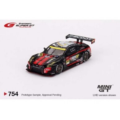 PRE-ORD3R Mini GT 1/64 2023 Nissan GTR (35) Nismo GT3 #360 Runup Rivaux Tomei Sports Super Series, black/red