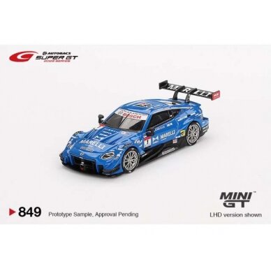 PRE-ORD3R Mini GT Modeliukas 1/64 2023 Nissan Z GT500 #1 Marelli Impul Z Team, Impul Super GT Series, blue