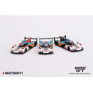 PRE-ORD3R Mini GT 1/64 2023 Porsche 963 Porsche Penske Motorsport Le Mans 24hrs set of 3.