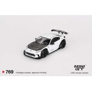 PRE-ORD3R Mini GT Modeliukas 1/64 2023 Toyota GR86 LB Nation, white