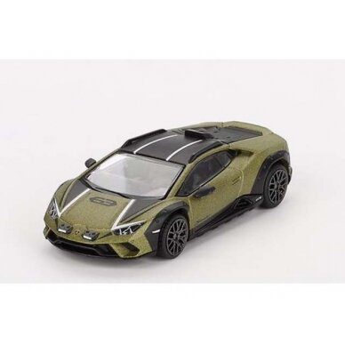 PRE-ORD3R Mini GT Modeliukas 1/64 2024 Lamborghini Huracan Sterrato, verde gea matt