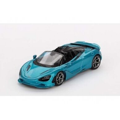 PRE-ORD3R Mini GT Modeliukas 1/64 2024 McLaren 750S Spider Belize, blue