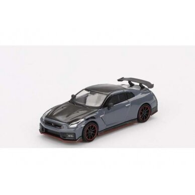 PRE-ORD3R Mini GT Modeliukas 1/64 2024 Nissan GT-R (R35) Nismo, stealth gray