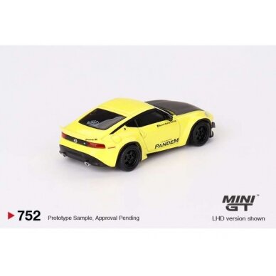 PRE-ORD3R Mini GT 1/64 2024 Nissan Z 400 *Pandem*, yellow