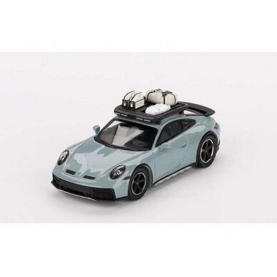 Mini GT Modeliukas 1/64 2024 Porsche 911 (922) Dakar Shade, green metallic