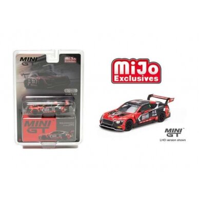 Mini GT Modeliukas 1/64 Bentley Continental GT3 #5 Champion 2018 Blancpain GT Asia, red/black