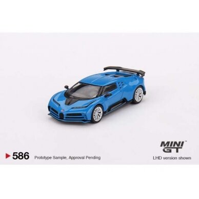 Mini GT Modeliukas 1/64 Bugatti Centodieci, blue (yra Sandėlyje)