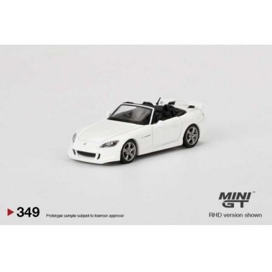 Mini GT Modeliukas 1/64 Honda S2000 (AP2) Type S, grandprix white