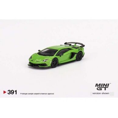 Mini GT Modeliukas 1/64 Lamborghini Aventador SVJ, verde mantis