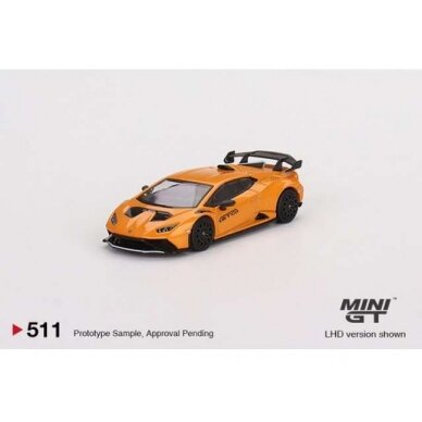 Mini GT Modeliukas 1/64 Lamborghini Huracan STO Arancio Borealis, orange
