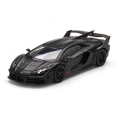 PRE-ORD3R Mini GT 1/64 Lamborghini LB-Silhouette Works Aventador GT Evo, matt black