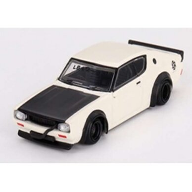 PRE-ORD3R Mini GT 1973 Nissan Skyline Kenmeri Liberty Walk, white